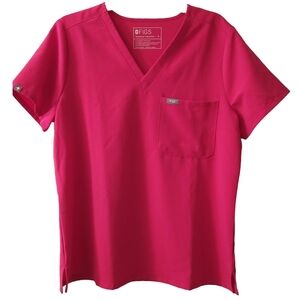 Figs Technical Catarina Ultra Rose Scrub Top M